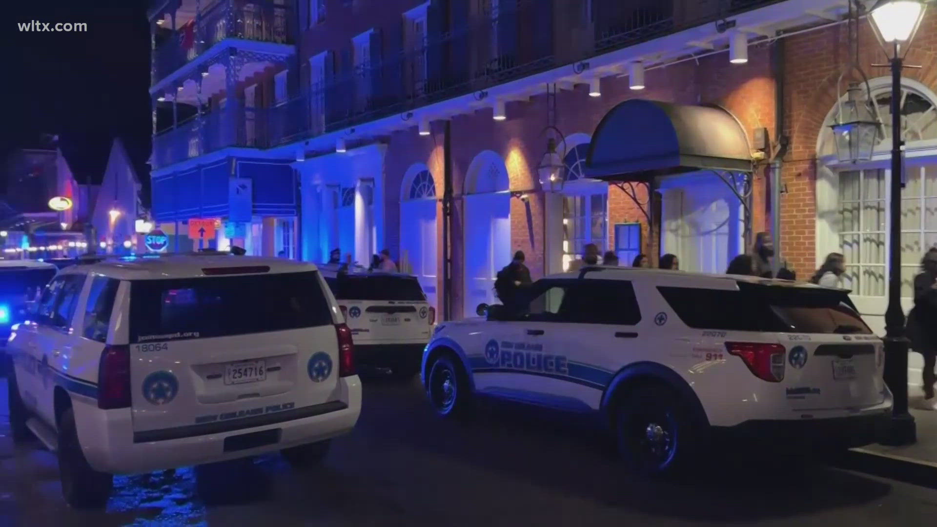 A man intentionally drove a pickup truck into a crowd on Bourbon Street as revelers were celebrating the new year, officials said. 