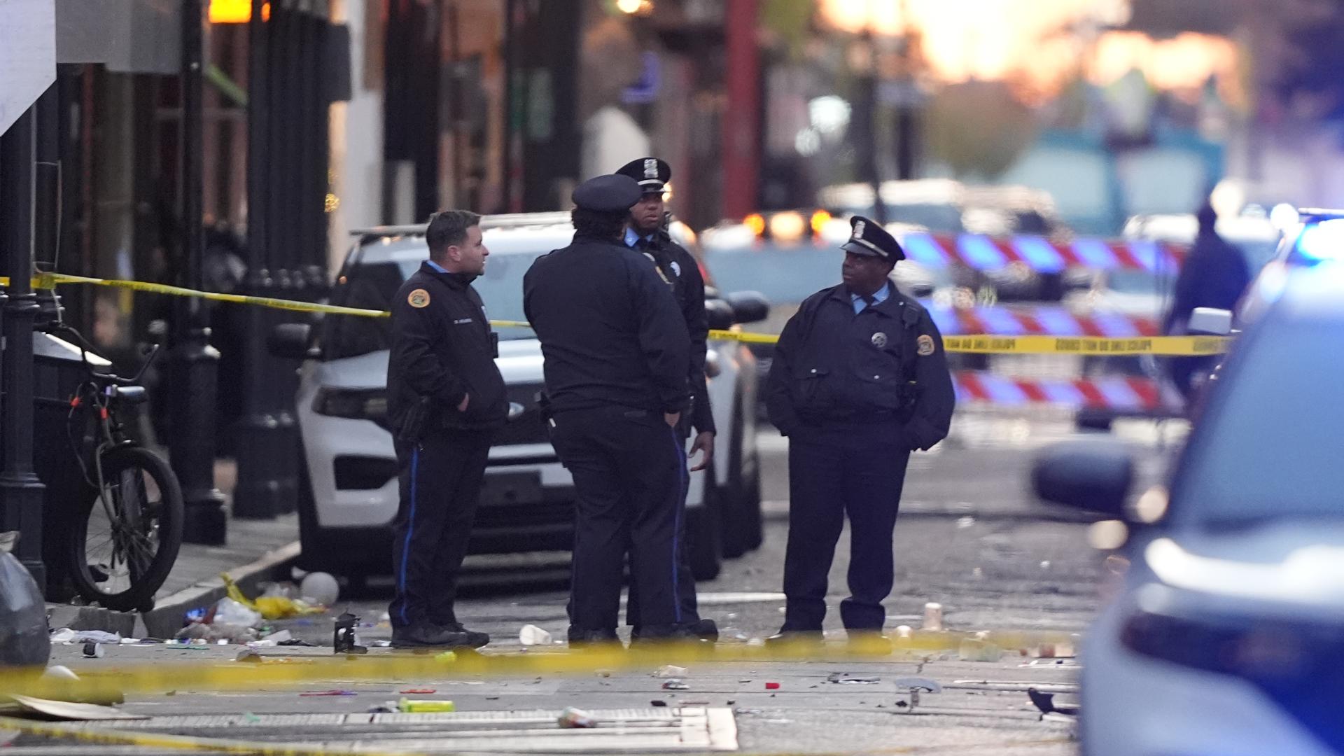 At least 10 people are dead and dozens are injured after a man driving a truck drove through the crowd on Bourbon Street in New Orleans on New Years. 