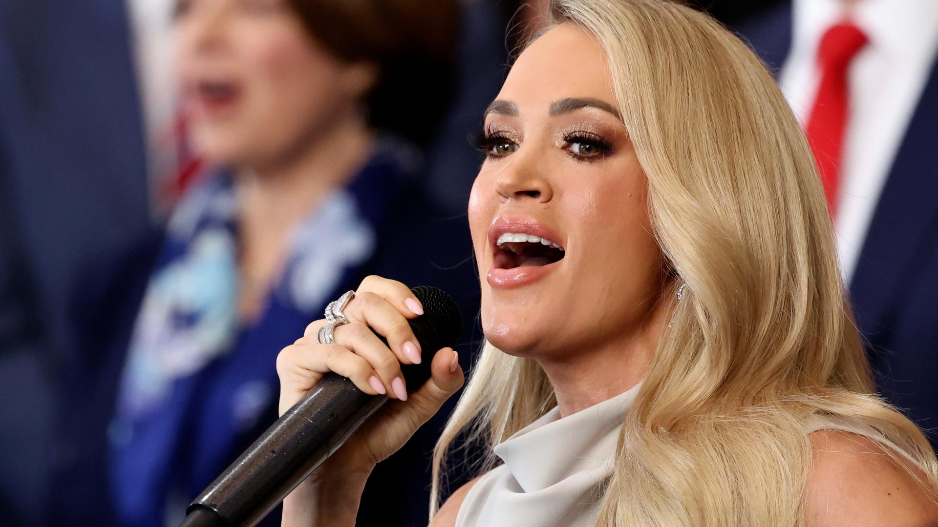 Carrie Underwood performed the iconic song inside the Capitol Rotunda during the inauguration of President Trump.