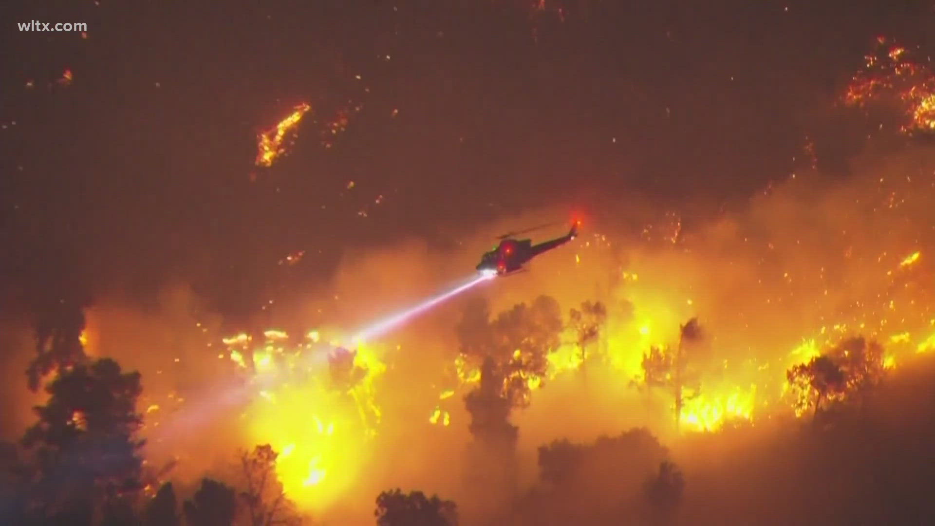 Officials say the fires have killed five people and caused significant injuries to dozens and destroyed thousands of homes. 
