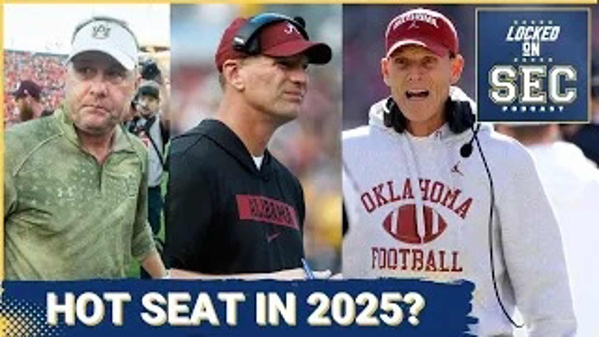 Which SEC football coach is feeling the heat as the 2025 season approaches?
