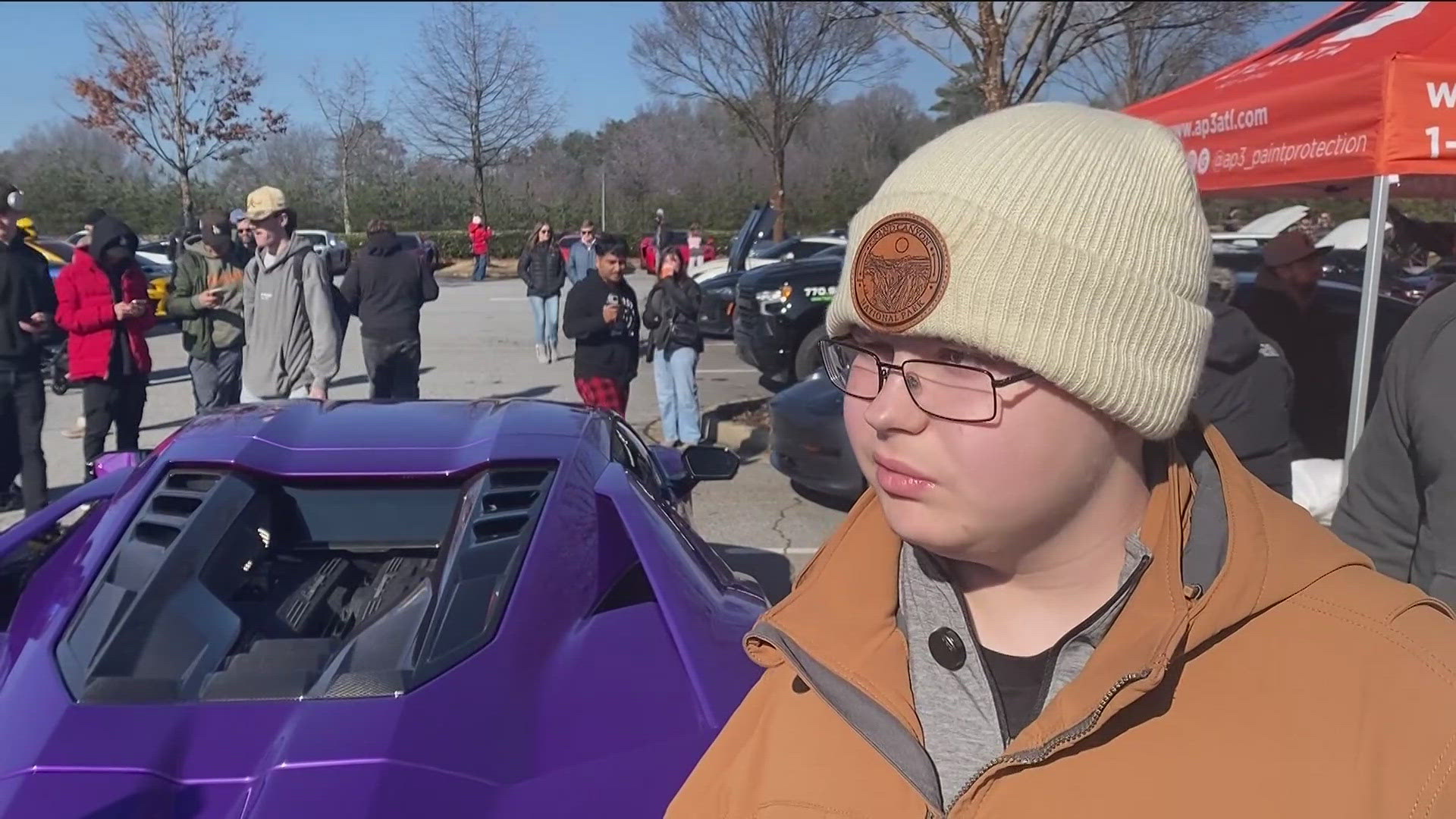 More than 2,000 drivers brought exotic cars to support a 15-year-old whose final wish was a cool show