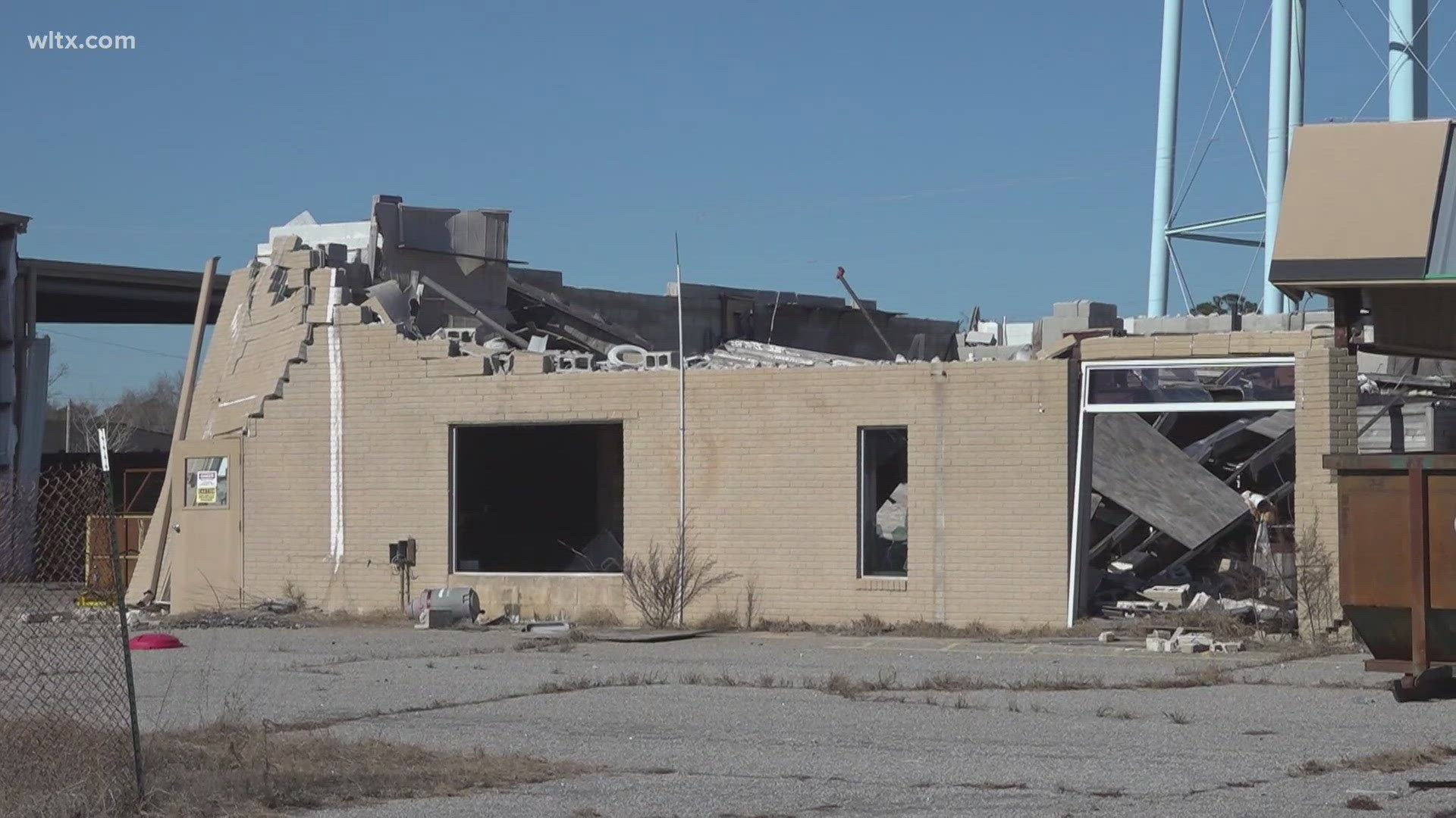 Bamberg marks a year since January 2024's EF-2 tornado. Despite no insurance aid, projects like a fire station and water tower show progress.