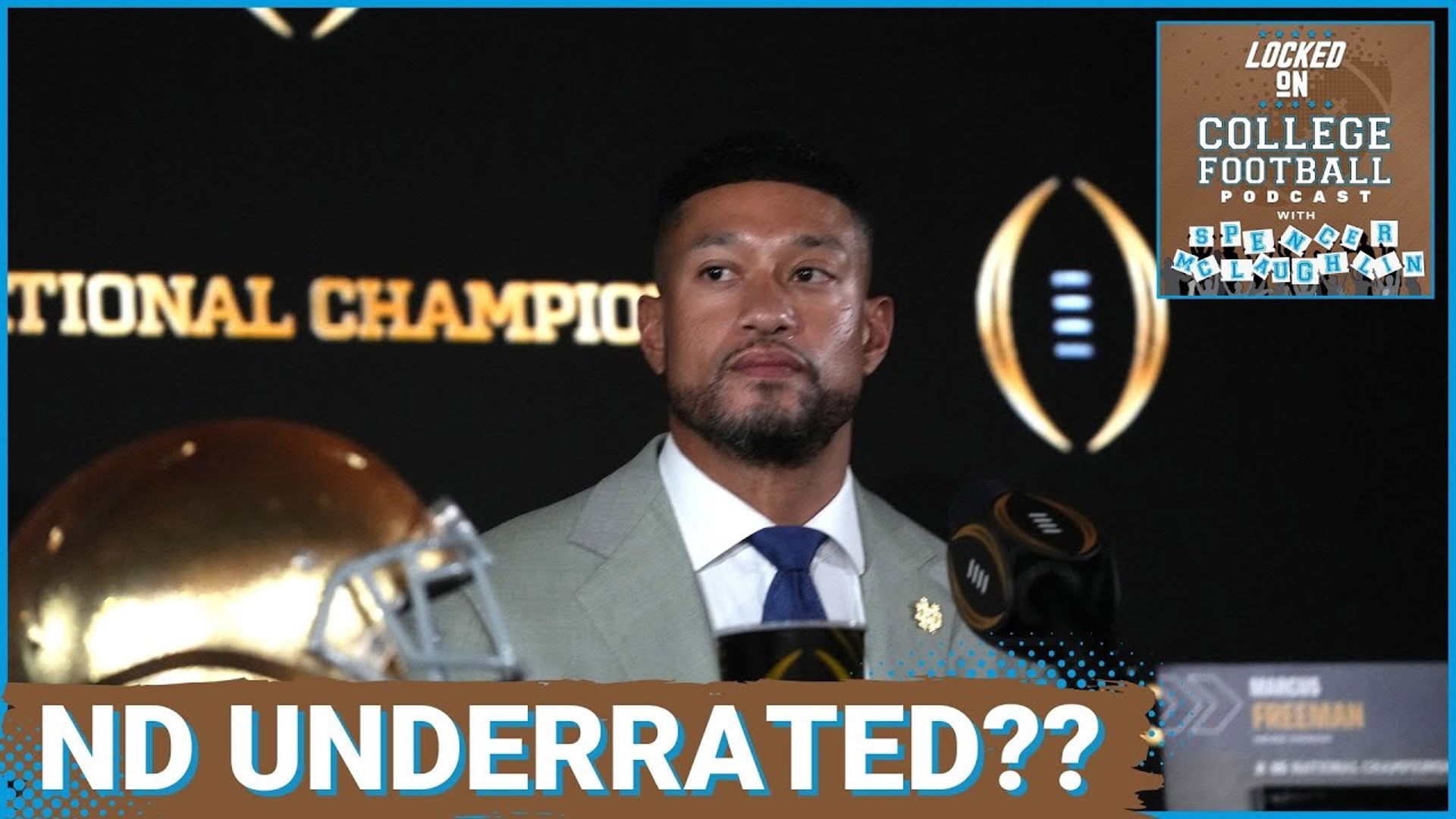 Notre Dame is an 8.5-point underdog against Ohio State ahead of the National Championship. Is Marcus Freeman's team being underrated?